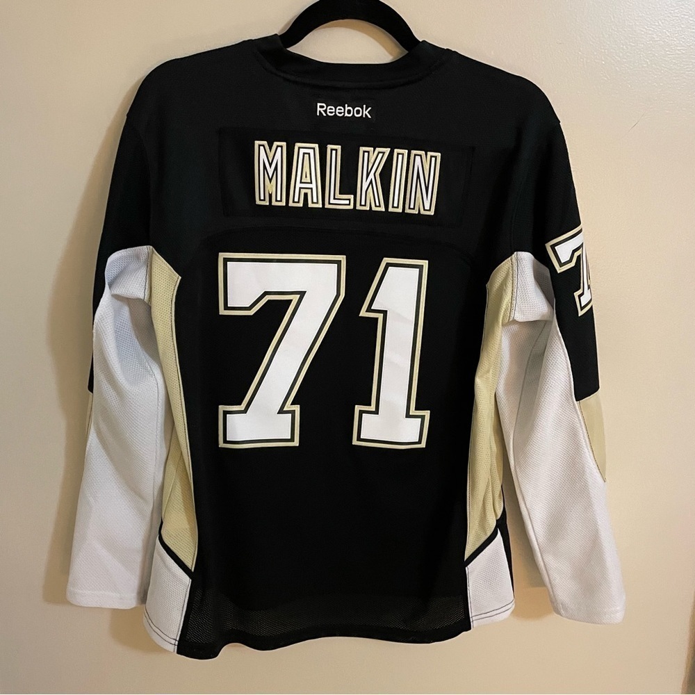 pittsburgh Penguins Reebok Ladies Jersey #71 Milkin Size M - Picture 3 of 8